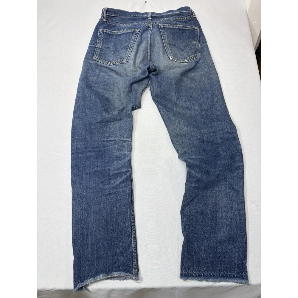 Vintage 60s Levi's 501 Big E Button Fly  V Stitch Jeans 28x29  Selvedge USA